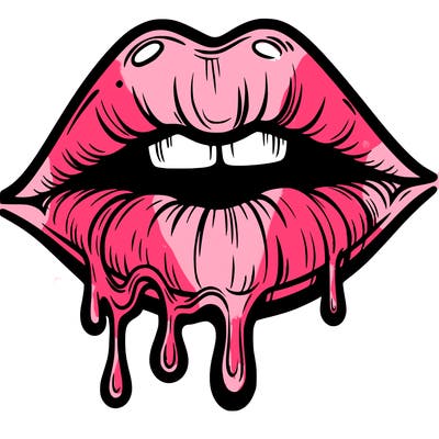 lips that look realistic and drip