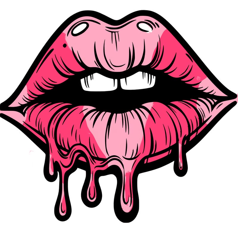 lips that look realistic and drip