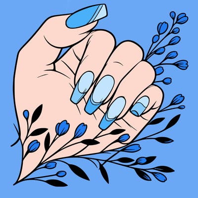 nails with french tip