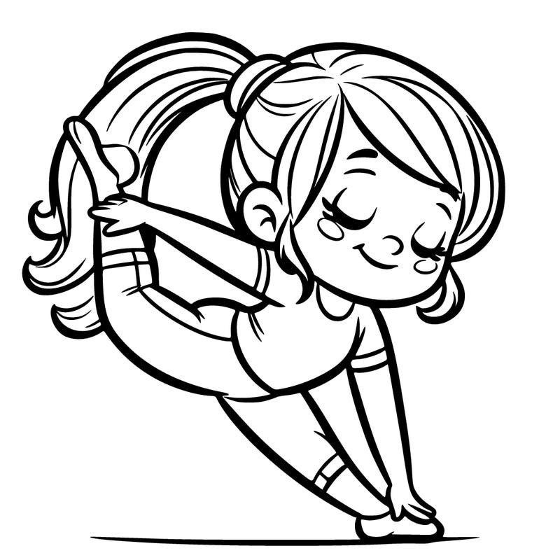 girl doing gymnastics