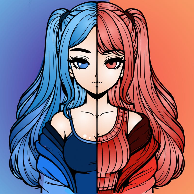 realistic girl split