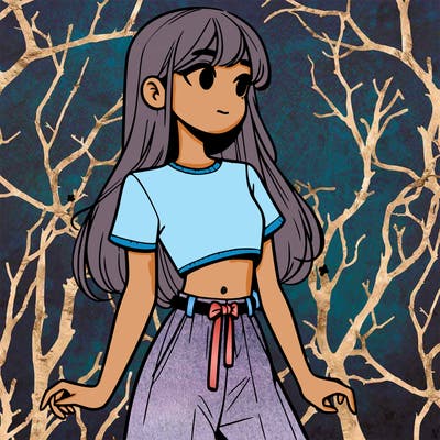 girl in a cute crop top