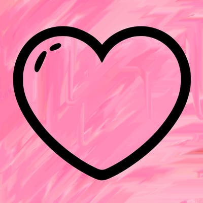 a blank heart