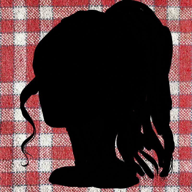 realistic girl with a ponytail on her hair and lips