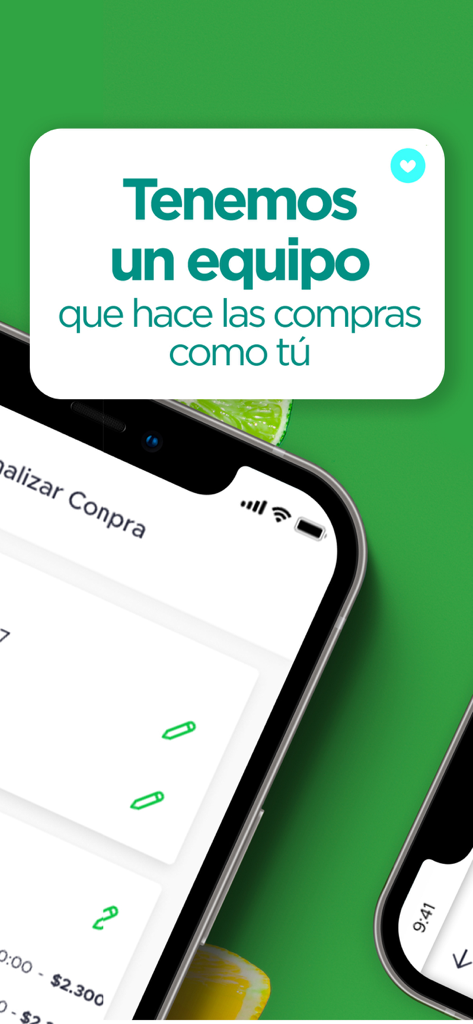 TOTTUS - Tottus mobile app promotional screen highlighting personalized grocery shopping services with a checkout preview.