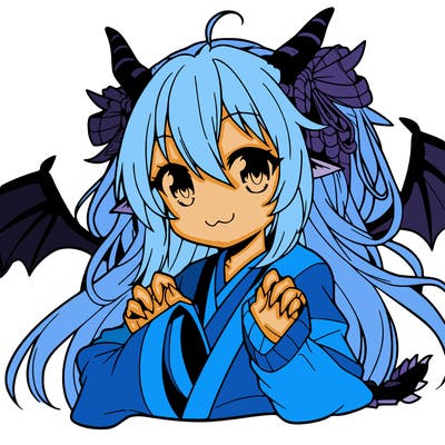 manga girl dragon