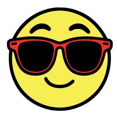 emoji with sunglasses
