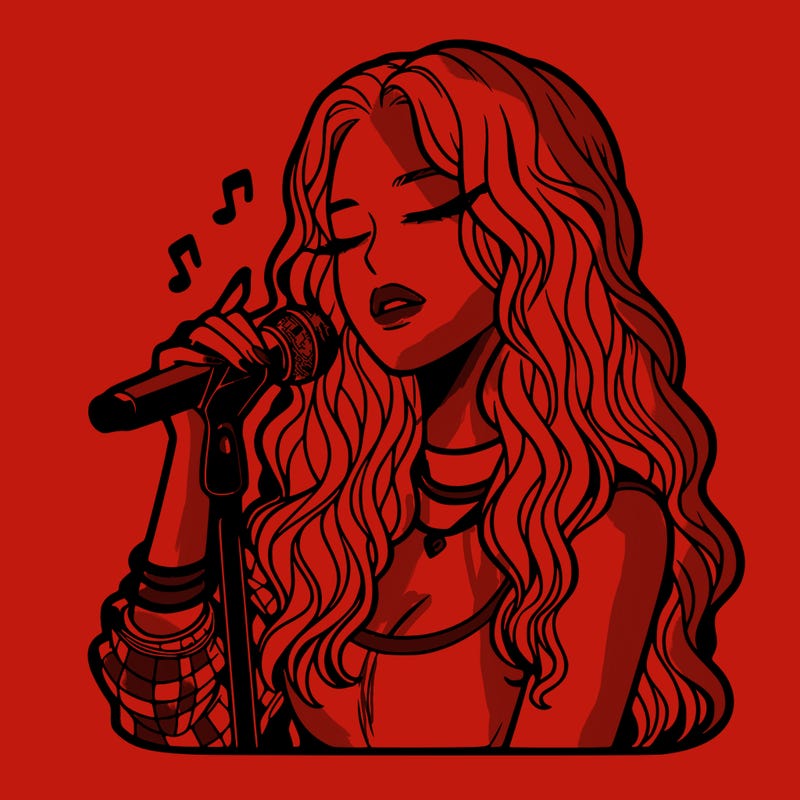 realistic female singer