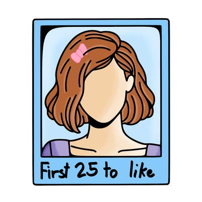 a polaroid portrait of swift's face cut off at the eyes