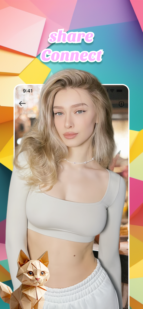 Osimo soziales Netzwerk-Bildschirm für Origami-Enthusiasten