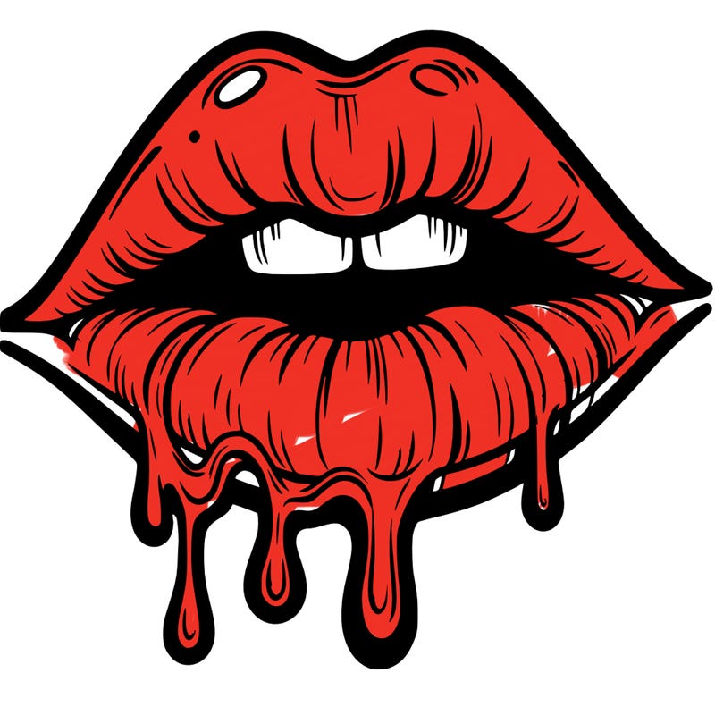 lips that look realistic and drip