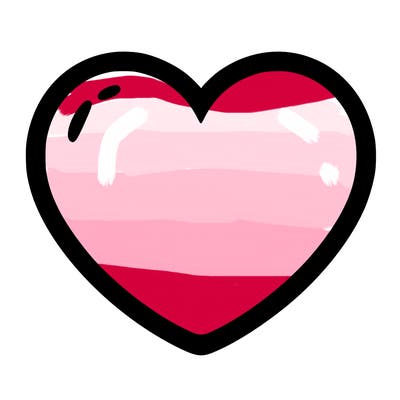 a blank heart