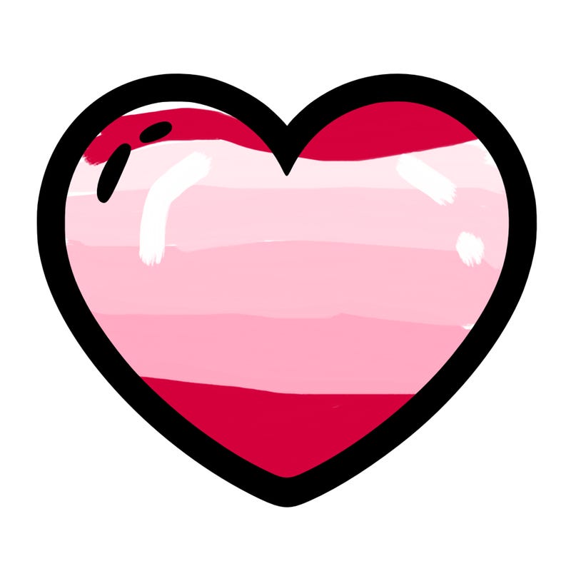 a blank heart