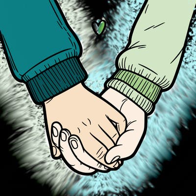 holding hands