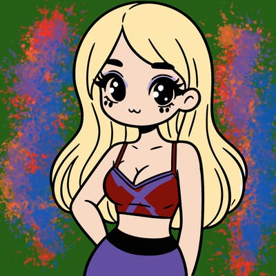 girl with crop top