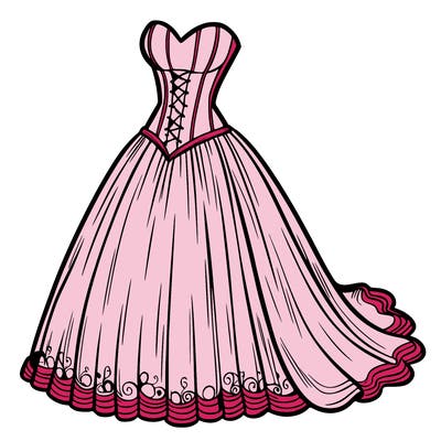 wedding dress-corset and a long and flowy skirt