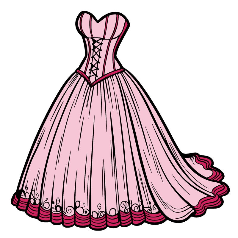 wedding dress-corset and a long and flowy skirt