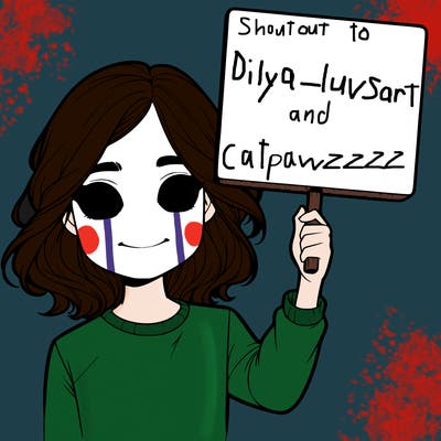 realistic girl holding up a sign