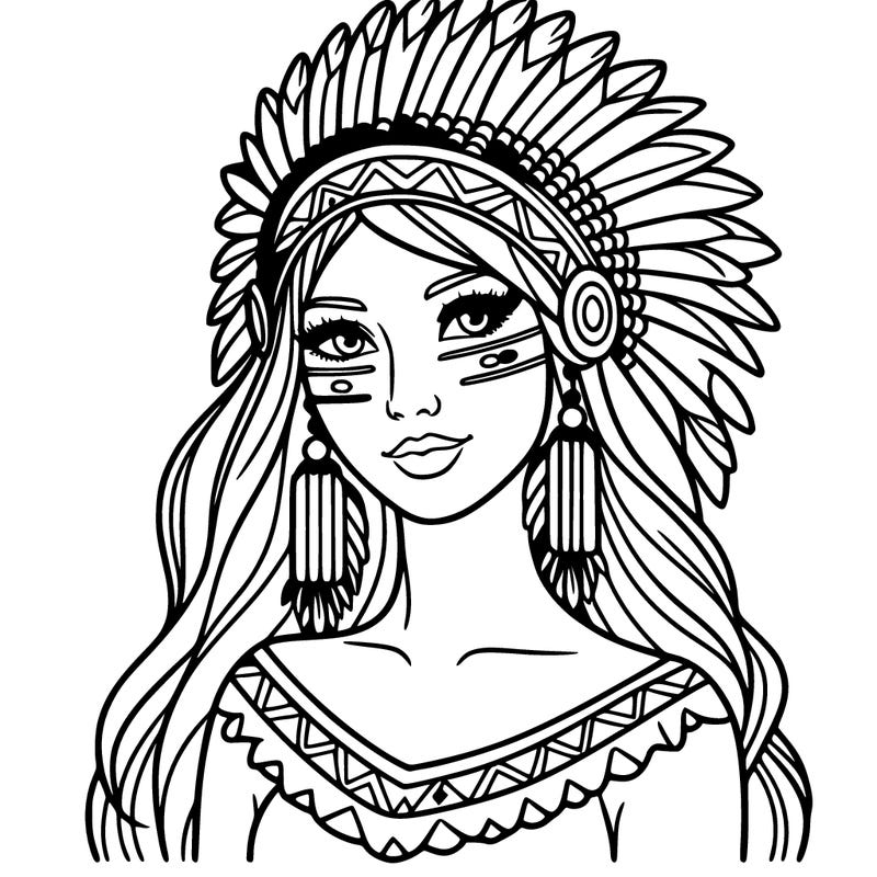 beautifull native american woman