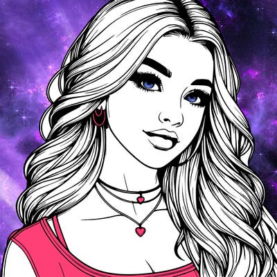 detailed realistic girl