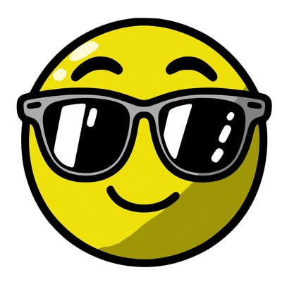 emoji with sunglasses