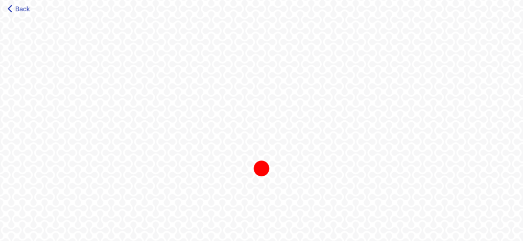 Brain Tool Kit - A red dot target on a white patterned background for neurological gaze fixation exercises in the Brain Tool Kit app.