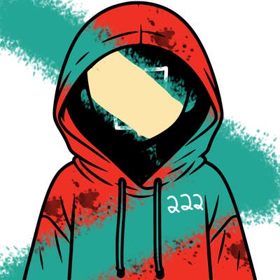 faceless girl in hoodie