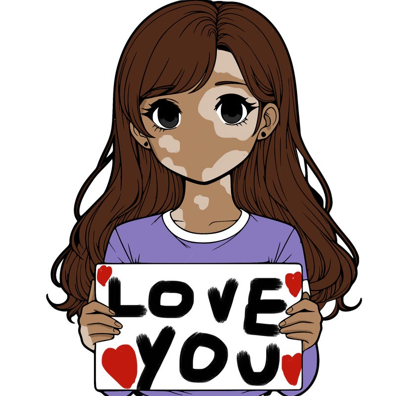 realistic girl holding a sign