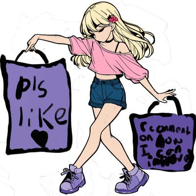 realistic girl danceing