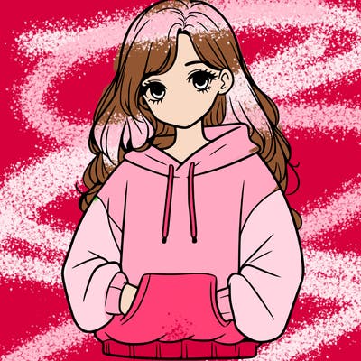 a teen girl with a oversized sweatshirt