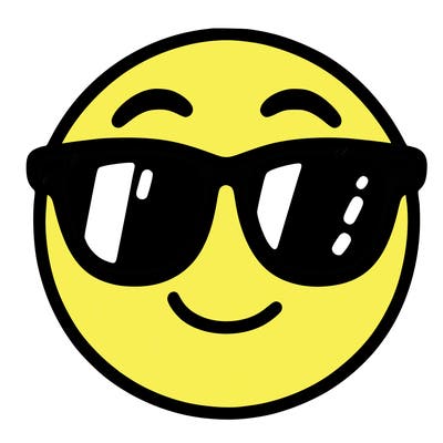emoji with sunglasses