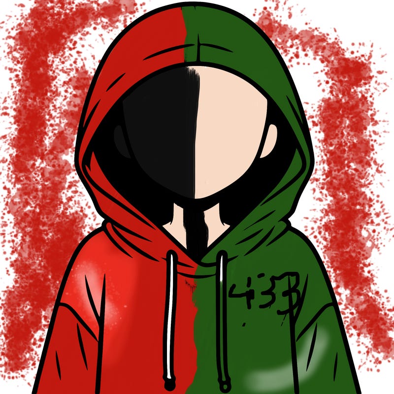faceless girl in hoodie
