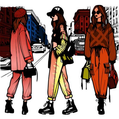 street style fashion realistic girl