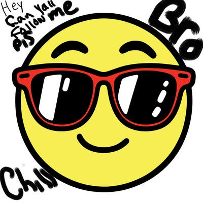emoji with sunglasses