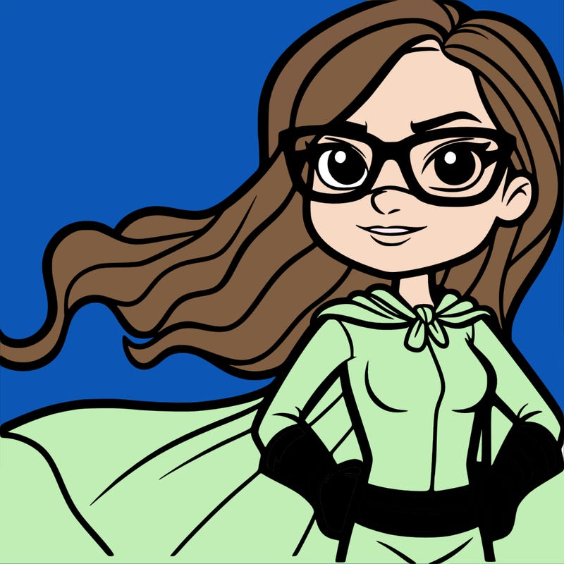 fearless woman.with glasses