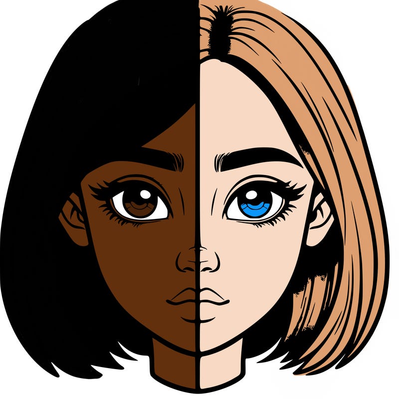 realistic girl split