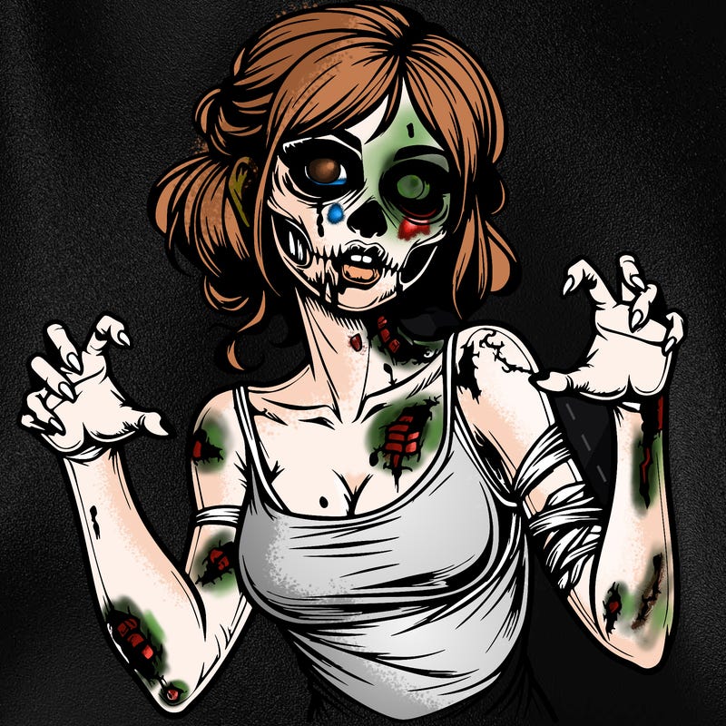 realistic zombie girl