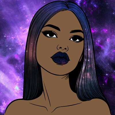 realistic woman with full lips