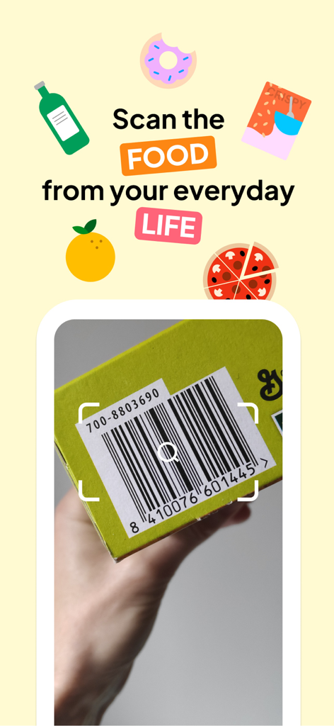 Open Food Facts - Product Scan - Scanning a food product barcode with the Open Food Facts mobile app