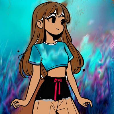 girl in a cute crop top