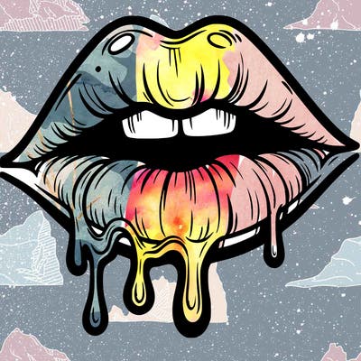 lips that look realistic and drip