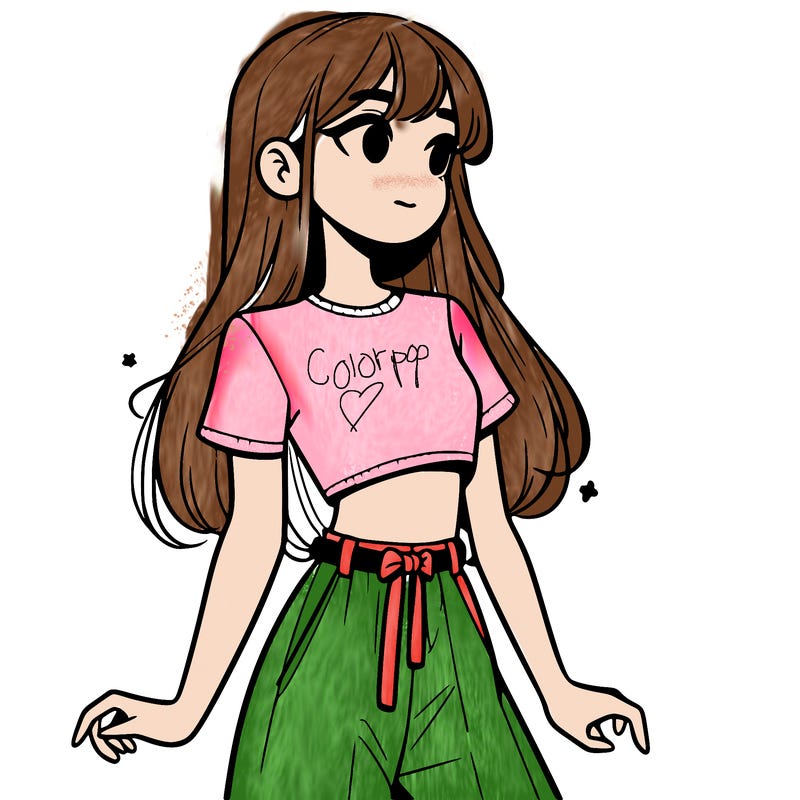 girl in a cute crop top