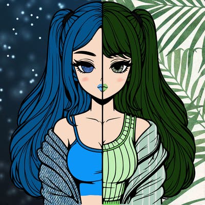 realistic girl split