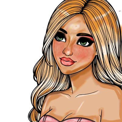 beautiful realistic detailed girl