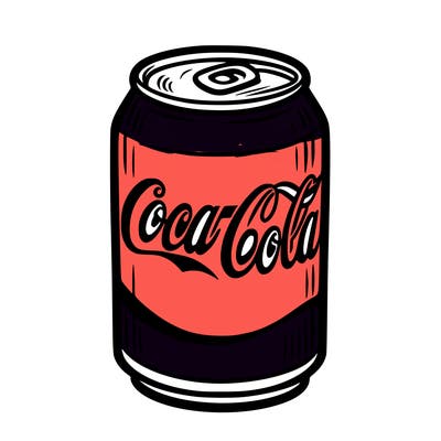 a can of coca-cola