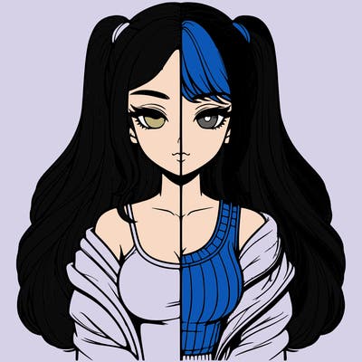 realistic girl split