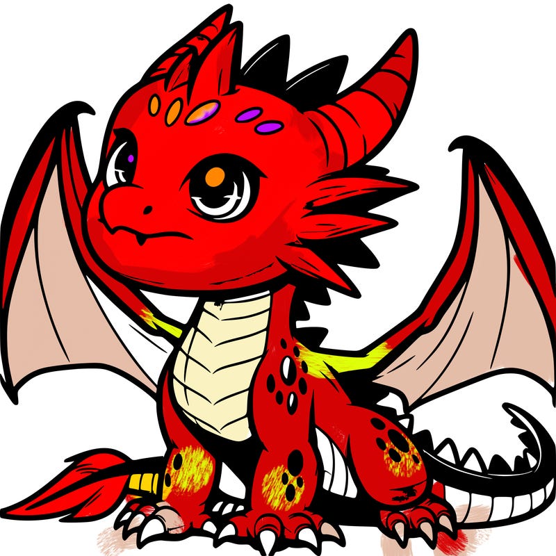 fierce baby night dragon