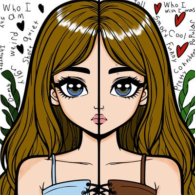 realistic girl split