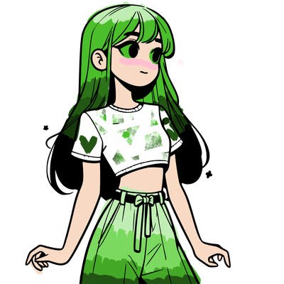 girl in a cute crop top