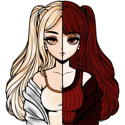 realistic girl split